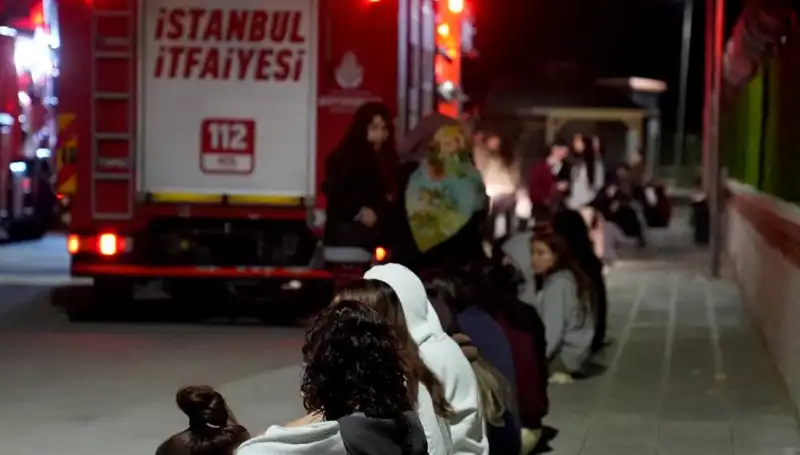 2500 Kişilik Kız Öğrenci Yurdunda Yangın: Panik Anları