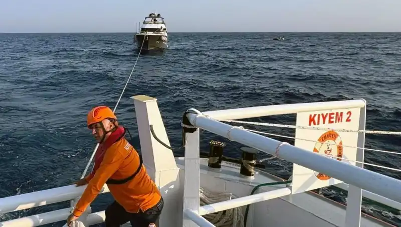 Marmaris Açıklarında Kaybolan Tekne Cesaretle Kurtarıldı