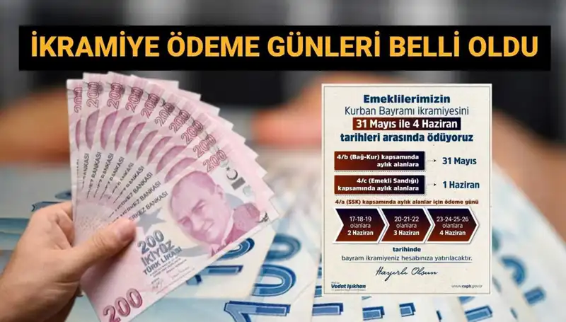 Emekli Bayram İkramiyeleri İçin Ödeme Tarihi Açıklandı!