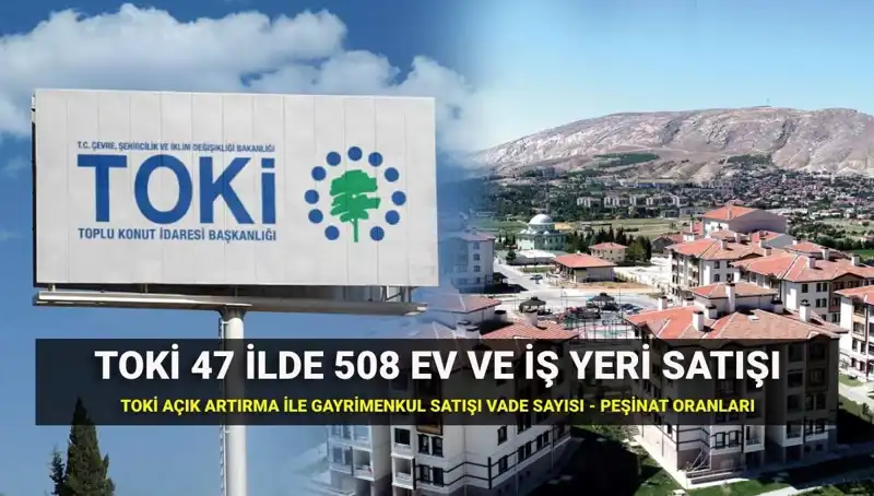 TOKİ’den 508 Konut ve İş Yeri Açık Artırması: 47 İl ve Ayrıntılar!